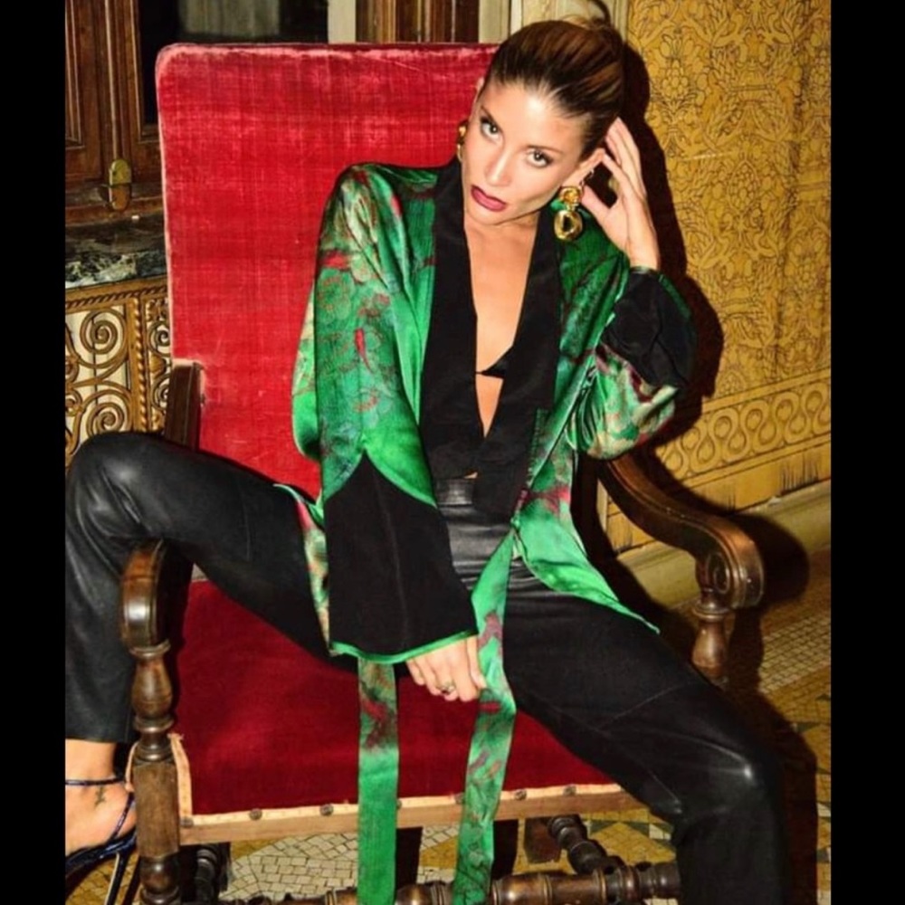 RAT & BOA SILK MARGEAUX KIMONO TOP